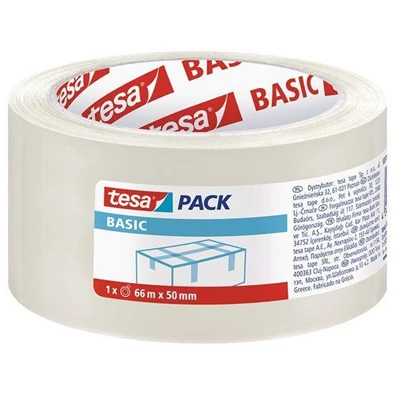 Tesa Basic 58570 50mmx66 m átlátszó csomagzáró szalag Tesa Basic 58570 50mmx66 m átlátszó csomagzáró szalag