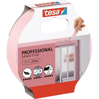 Tesa 56260 Perfect 25mmx25 m extra vékony szenzitív festőszalag Tesa 56260 Perfect 25mmx25 m extra vékony szenzitív festőszalag
