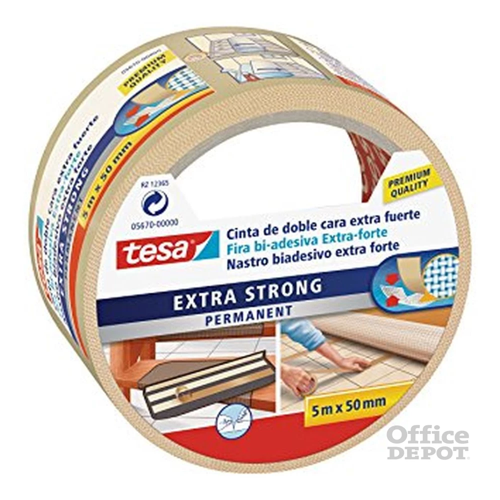Tesa 05670 50mmx5 m extra erős kétoldalas ragasztószalag