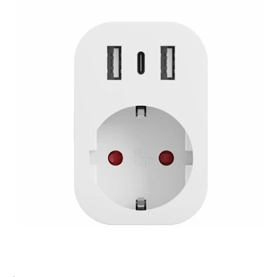 Tesla SP300-3USB 3 USB kimenettel; 2 USB-A, 1 USB-C; okos konnektor Tesla SP300-3USB 3 USB kimenettel; 2 USB-A, 1 USB-C; okos konnektor
