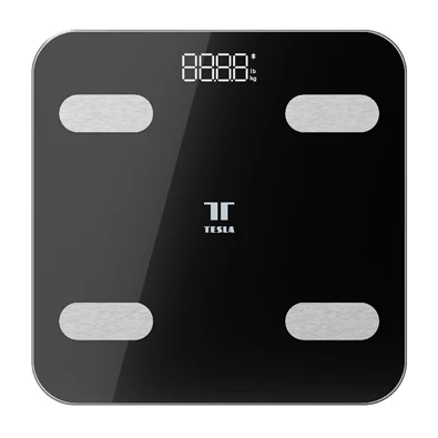 Tesla TSL-HC-SC100 bluetooth-os fekete okosmérleg Tesla TSL-HC-SC100 bluetooth-os fekete okosmérleg