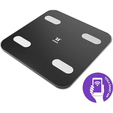 Tesla TSL-HC-SC100 bluetooth-os fekete okosmérleg Tesla TSL-HC-SC100 bluetooth-os fekete okosmérleg