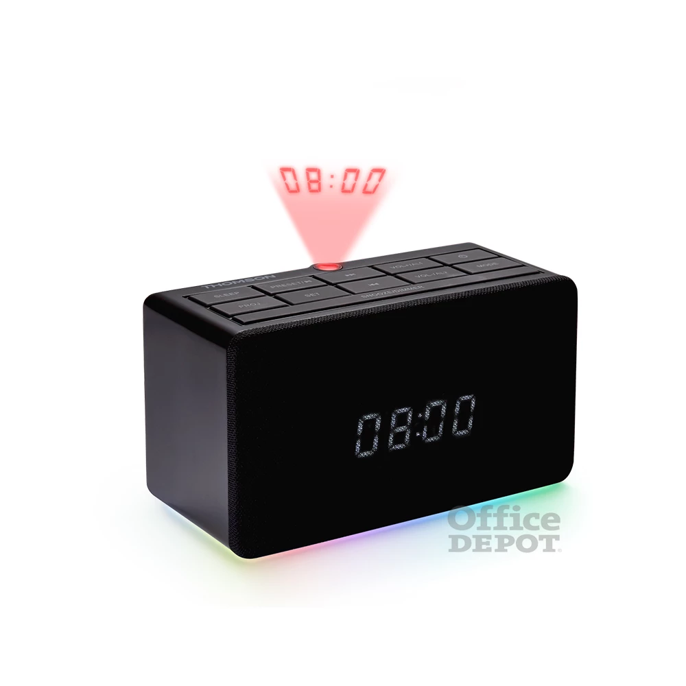 Thomson CL-300P fekete rádiós projektoros ébresztőóra