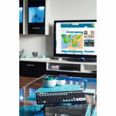 Thomson 132699 ROC3506 4 az 1-ben fekete multimédiás vezeték nélküli érintőpados LG Smart TV billentyűzet Thomson 132699 ROC3506 4 az 1-ben fekete multimédiás vezeték nélküli érintőpados LG Smart TV billentyűzet