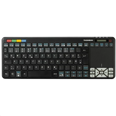 Thomson 132699 ROC3506 4 az 1-ben fekete multimédiás vezeték nélküli érintőpados LG Smart TV billentyűzet Thomson 132699 ROC3506 4 az 1-ben fekete multimédiás vezeték nélküli érintőpados LG Smart TV billentyűzet