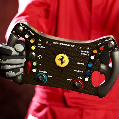 Thrustmaster 4060263 Ferrari 488 GT3 Wheel Add-On PS4/PS5/Xbox Series/One/PC versenykormány Thrustmaster 4060263 Ferrari 488 GT3 Wheel Add-On PS4/PS5/Xbox Series/One/PC versenykormány