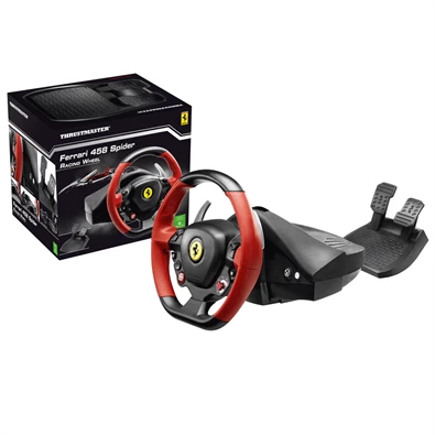 Thrustmaster 4460105 Ferrari 458 Spider versenykormány Xbox One + pedál (Újracsomagolt) Thrustmaster 4460105 Ferrari 458 Spider versenykormány Xbox One + pedál (Újracsomagolt)