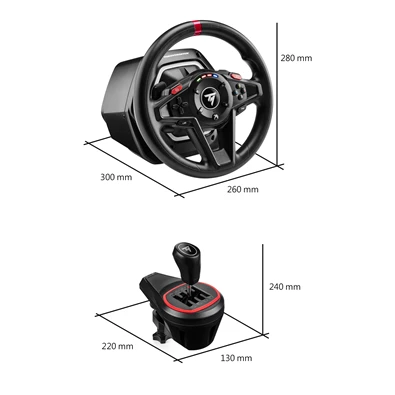 Thrustmaster 4460267 T-128 Shifter Pack Xbox One/Series/PC kormány + Add-On váltó + pedál