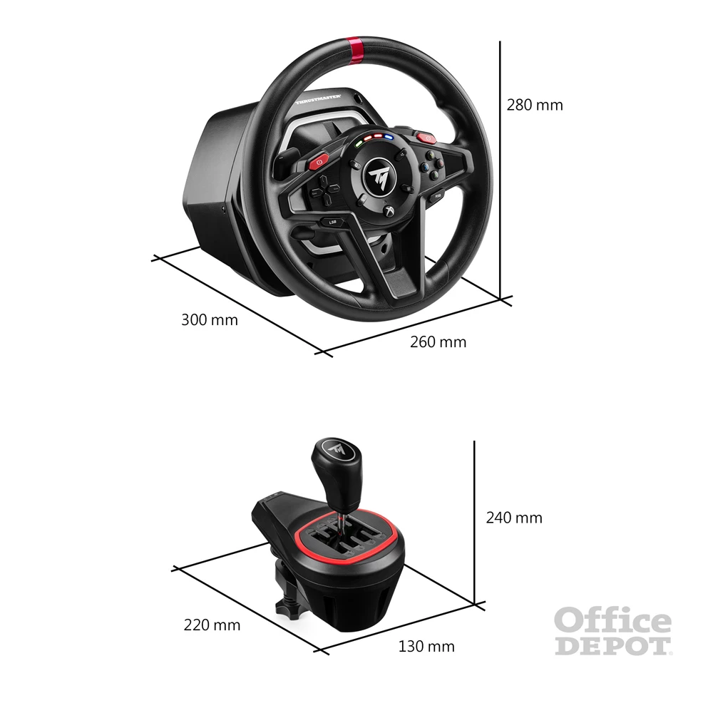 Thrustmaster 4460267 T-128 Shifter Pack Xbox One/Series/PC kormány + Add-On váltó + pedál