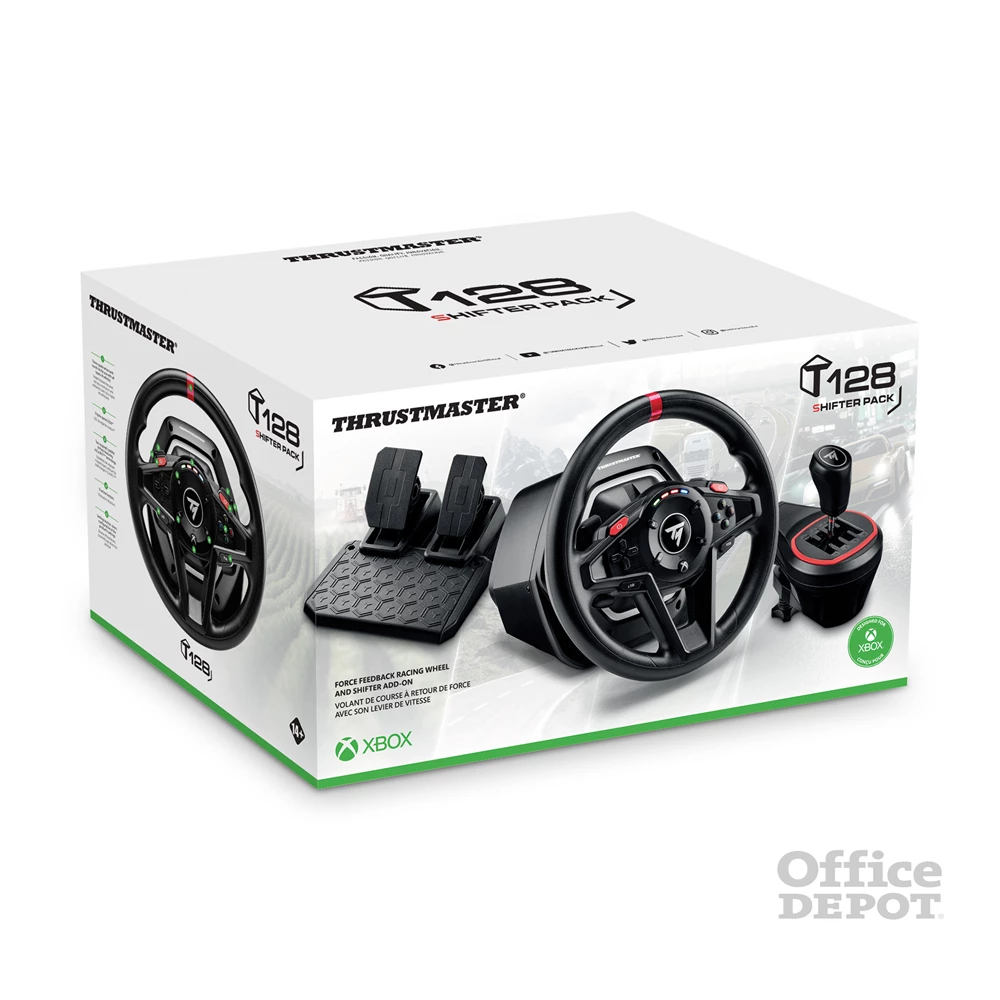 Thrustmaster 4460267 T-128 Shifter Pack Xbox One/Series/PC kormány + Add-On váltó + pedál