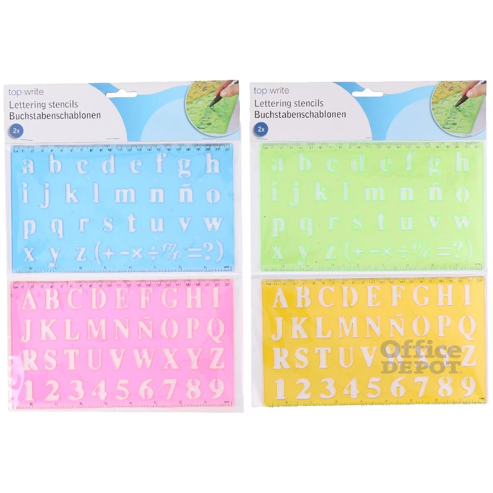 Topwrite 2db/csomag betűsablon