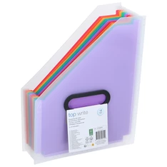 Topwrite harmonikás színes rekeszes PP iratpapucs Topwrite harmonikás színes rekeszes PP iratpapucs