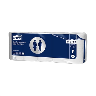 Tork 110792 Premium 10 kistekercses 3 rétegű fehér WC papír Tork 110792 Premium 10 kistekercses 3 rétegű fehér WC papír