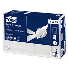 Tork 130289  Xpress Advanced H2 21 db-os fehér soft multifold kéztörlő