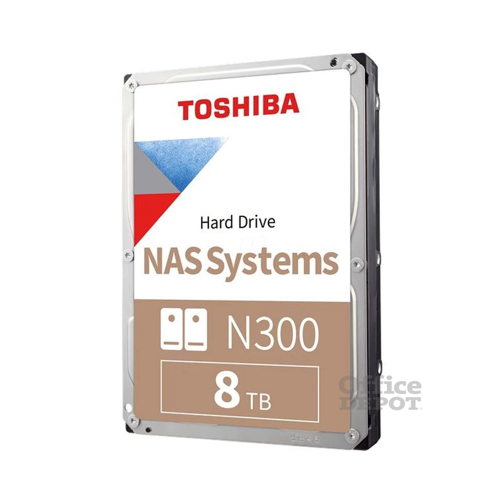 Toshiba Belső HDD 3.5" - N300 High-Reliability 8TB (Retail; NAS, RAID-, Multimédiás kiszolgálótárhely; 256MB / 7200RPM)