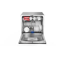 Toshiba DW-08T2EE(S) ezüst, programok száma: 7, asztali, 8 terítékes mosogatógép 