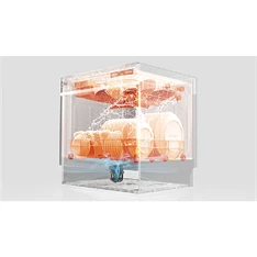 Toshiba DW-08T2EE(S) ezüst, programok száma: 7, asztali, 8 terítékes mosogatógép 