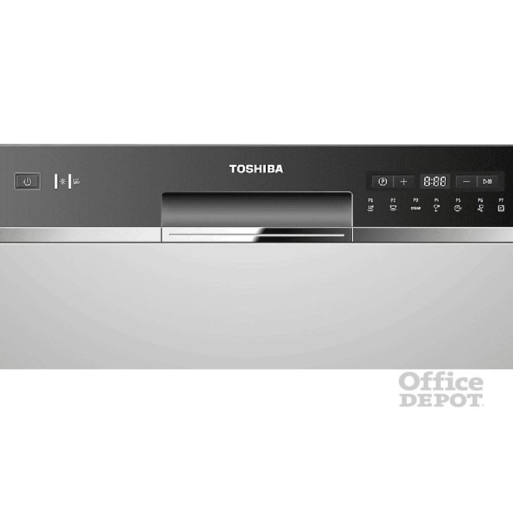 Toshiba DW-08T2EE(S) ezüst, programok száma: 7, asztali, 8 terítékes mosogatógép 