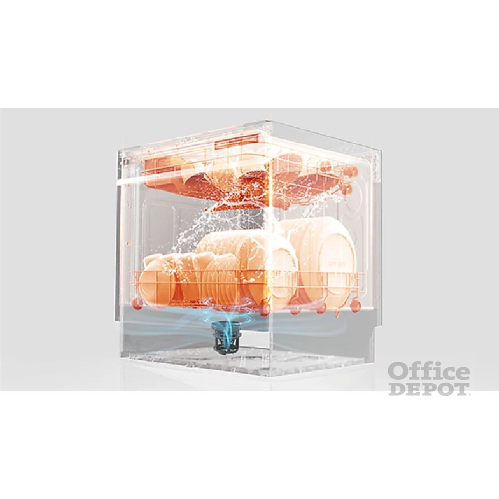 Toshiba DW-08T2EE(S) ezüst, programok száma: 7, asztali, 8 terítékes mosogatógép 