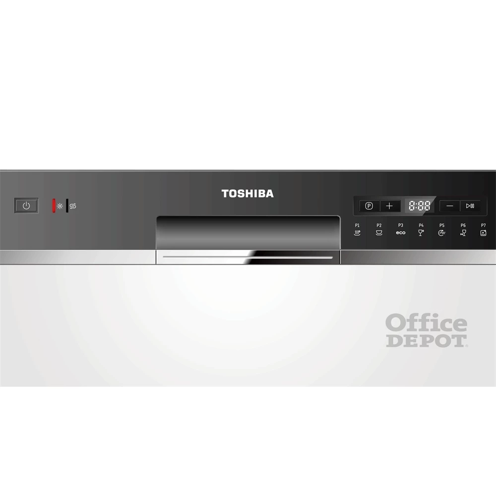 Toshiba DW-08T2EE(W) fehér, programok száma: 8, asztali, 8 terítékes mosogatógép 