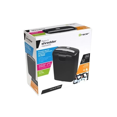 Tracer Razor 2 fekete iratmegsemmisítő Tracer Razor 2 fekete iratmegsemmisítő