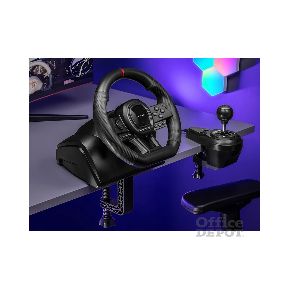 Tracer TRAJOY47345 SimRacer GameZone PS3/PS4/PC/Xbox 360/One/Series/Nintendo Switch 6in1 kormány + pedál + váltó