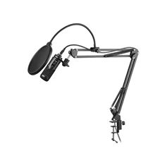 Tracer Studio Pro fekete kondenzációs mikrofon POP szűrővel Tracer Studio Pro fekete kondenzációs mikrofon POP szűrővel