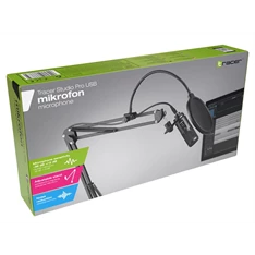 Tracer Studio Pro fekete kondenzációs mikrofon POP szűrővel Tracer Studio Pro fekete kondenzációs mikrofon POP szűrővel