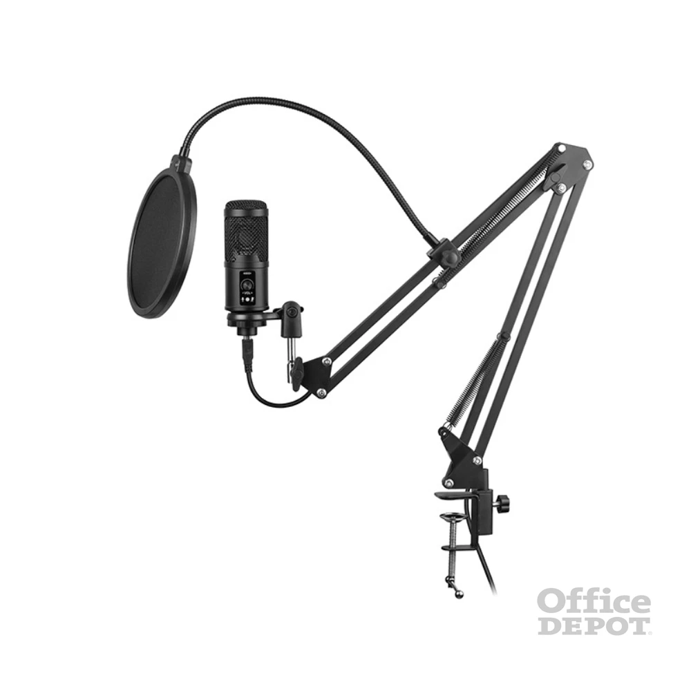 Tracer Studio Pro fekete kondenzációs mikrofon POP szűrővel