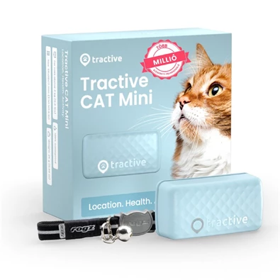 Tractive GPS CAT Mini menta macska GPS nyomkövető és tevékenységfigyelő Tractive GPS CAT Mini menta macska GPS nyomkövető és tevékenységfigyelő