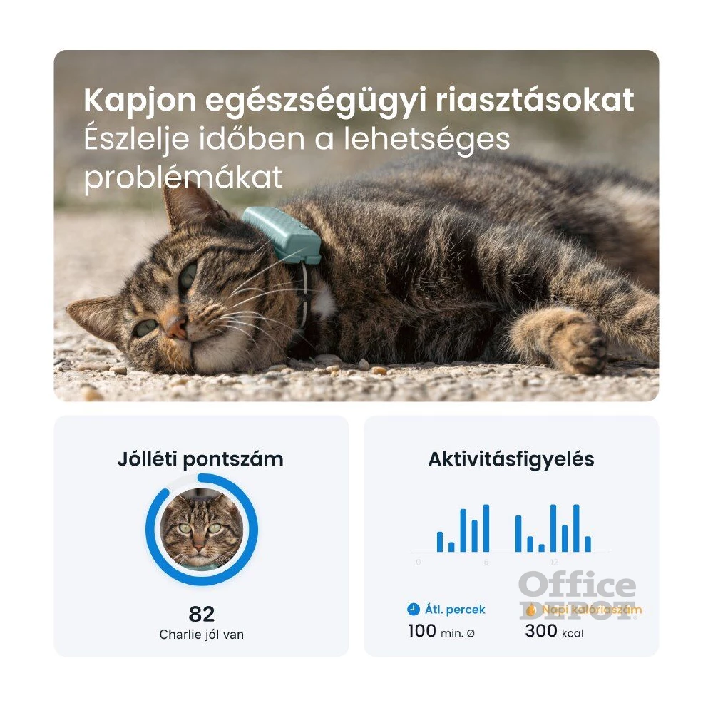 Tractive GPS CAT Mini menta macska GPS nyomkövető és tevékenységfigyelő