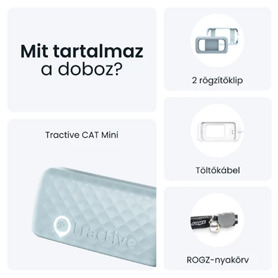 Tractive GPS CAT Mini menta macska GPS nyomkövető és tevékenységfigyelő Tractive GPS CAT Mini menta macska GPS nyomkövető és tevékenységfigyelő