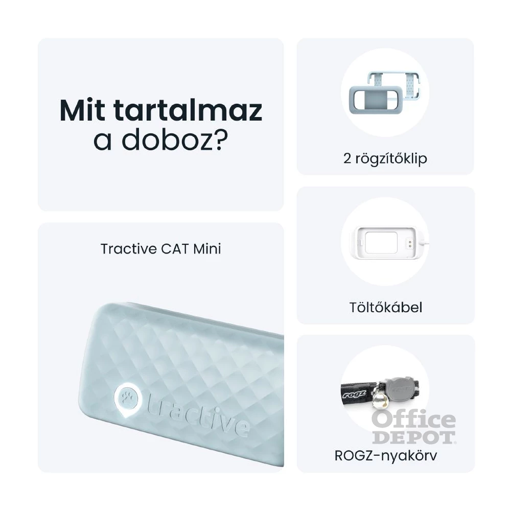 Tractive GPS CAT Mini menta macska GPS nyomkövető és tevékenységfigyelő