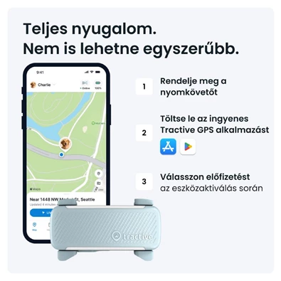 Tractive GPS DOG 6 menta kutya GPS nyomkövető és tevékenységfigyelő Tractive GPS DOG 6 menta kutya GPS nyomkövető és tevékenységfigyelő
