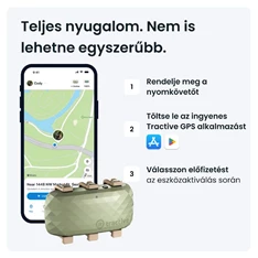 Tractive GPS DOG XL zöld kutya GPS nyomkövető és tevékenységfigyelő Tractive GPS DOG XL zöld kutya GPS nyomkövető és tevékenységfigyelő