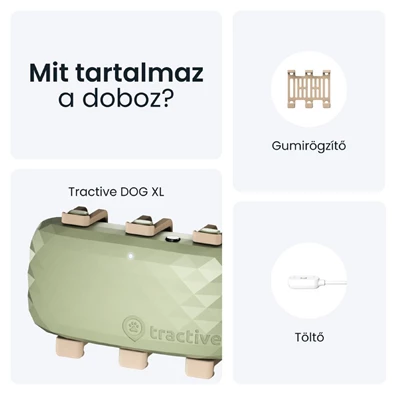 Tractive GPS DOG XL zöld kutya GPS nyomkövető és tevékenységfigyelő Tractive GPS DOG XL zöld kutya GPS nyomkövető és tevékenységfigyelő