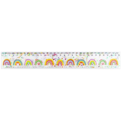 Trendhaus Good Feelings 30cm csillámos vonalzó Trendhaus Good Feelings 30cm csillámos vonalzó