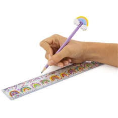 Trendhaus Good Feelings 30cm csillámos vonalzó Trendhaus Good Feelings 30cm csillámos vonalzó