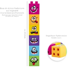 Trendhaus Little Monster 3db-os emeletes torony radír Trendhaus Little Monster 3db-os emeletes torony radír