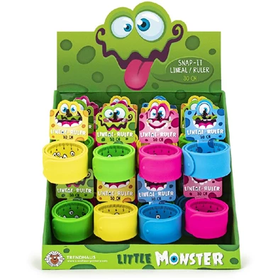 Trendhaus Little Monster csattanó 30 cm vonalzó Trendhaus Little Monster csattanó 30 cm vonalzó