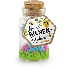 Trendhaus Meine Bienenfreunde 12 db-os radír üvegben Trendhaus Meine Bienenfreunde 12 db-os radír üvegben