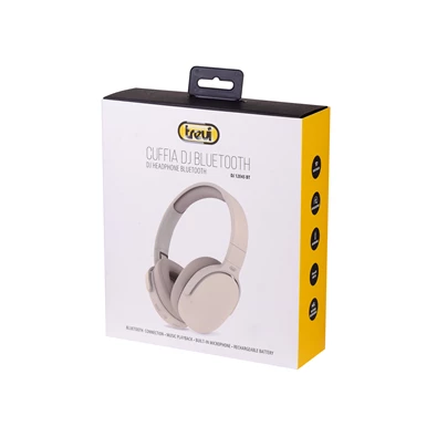 Trevi DJ12E45 BT Bluetooth krém fejhallgató Trevi DJ12E45 BT Bluetooth krém fejhallgató