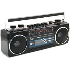 Trevi RR501 retro Bluetooth/USB fekete kazettás rádió