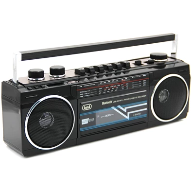 Trevi RR501 retro Bluetooth/USB fekete kazettás rádió