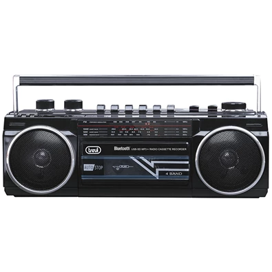 Trevi RR501 retro Bluetooth/USB fekete kazettás rádió
