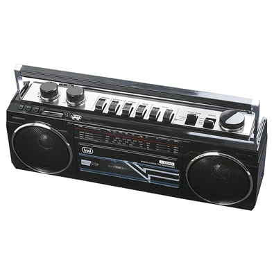 Trevi RR501 retro Bluetooth/USB fekete kazettás rádió