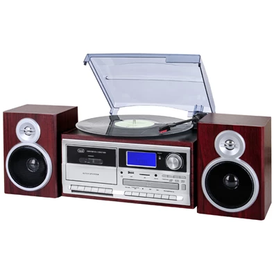 Trevi TT 1070 E Dark Wood sötét fa retro bakelit lemezjátszó Trevi TT 1070 E Dark Wood sötét fa retro bakelit lemezjátszó