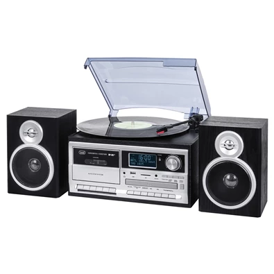 Trevi TT 1072 E sötét fa retro bakelit lemezjátszó/mini hifi rendszer Trevi TT 1072 E sötét fa retro bakelit lemezjátszó/mini hifi rendszer