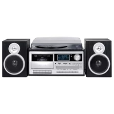 Trevi TT 1072 E sötét fa retro bakelit lemezjátszó/mini hifi rendszer Trevi TT 1072 E sötét fa retro bakelit lemezjátszó/mini hifi rendszer