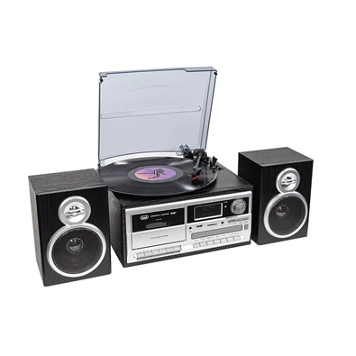 Trevi TT 1072 E sötét fa retro bakelit lemezjátszó/mini hifi rendszer Trevi TT 1072 E sötét fa retro bakelit lemezjátszó/mini hifi rendszer